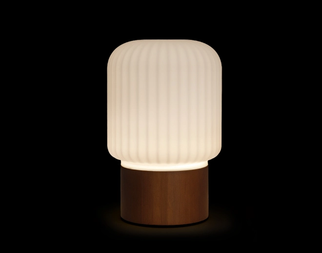 Finn-Glass cover ultrasonic diffuser with dimmerable light