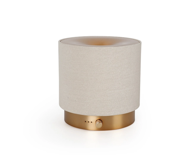 Fabric Toba-Elegant Fabric-Covered Aroma Diffuser with Adjustable Lighting